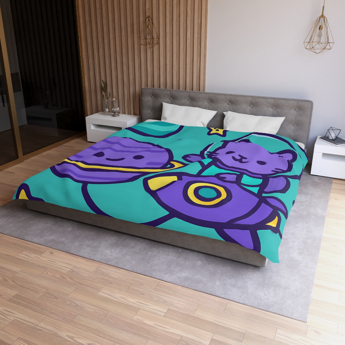 Star Sailor Kitten soft comforter duvets