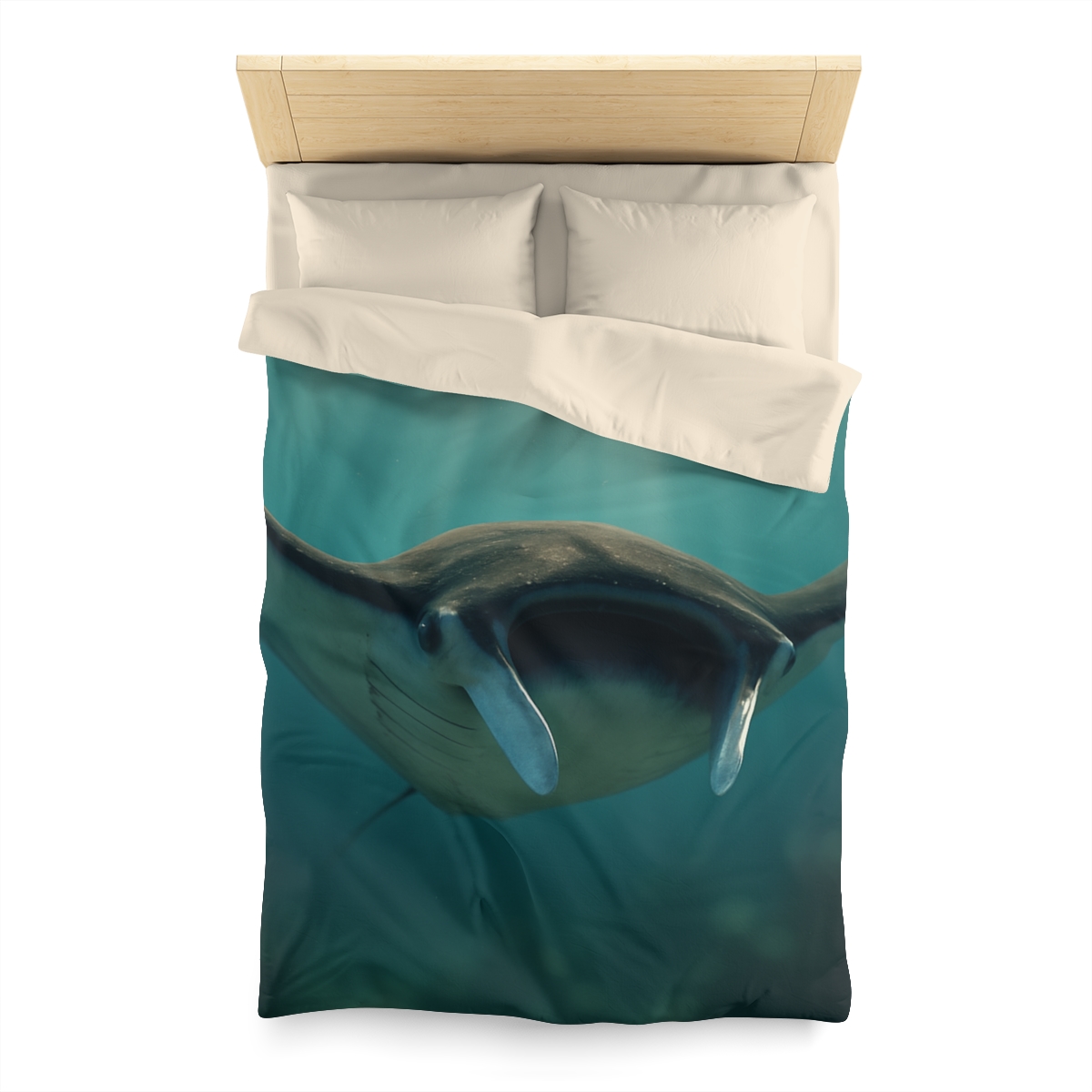 Starlit Drift Giant Manta Ray custom duvets