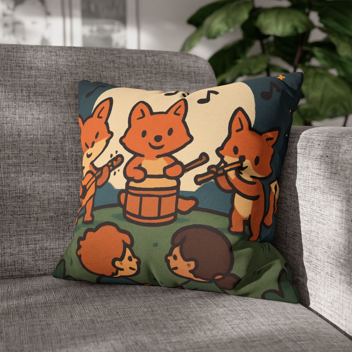 Moonlight Music Fox Band custom pillow cases