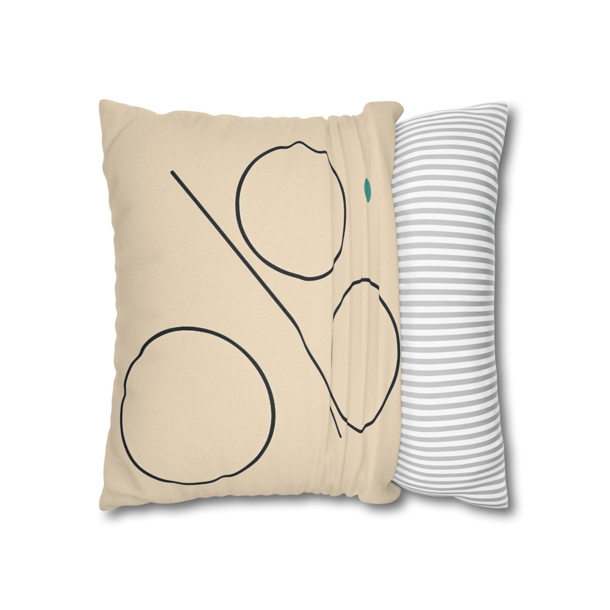 Triad Discs With Shared Tangent Line personalized pillow covers