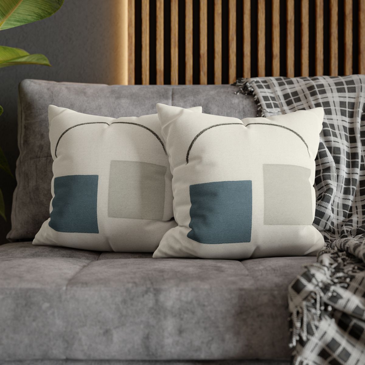 Low Arc Over Offset Squares stylish decorative pillowcases
