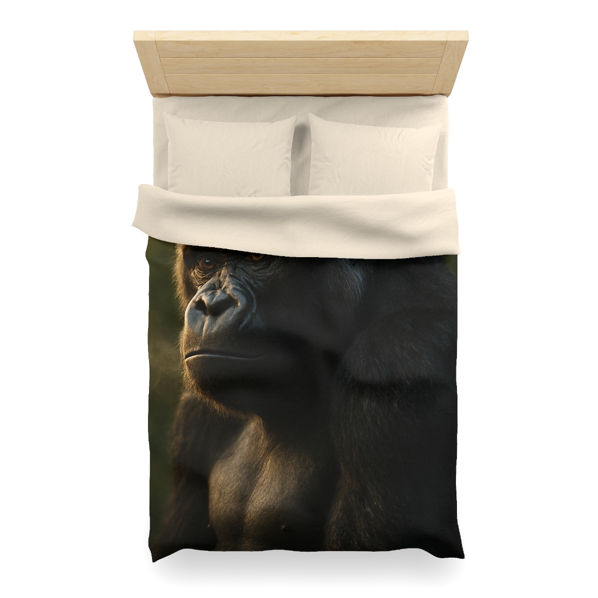 Dawn Guardian Silverback Gorilla designer printed duvets