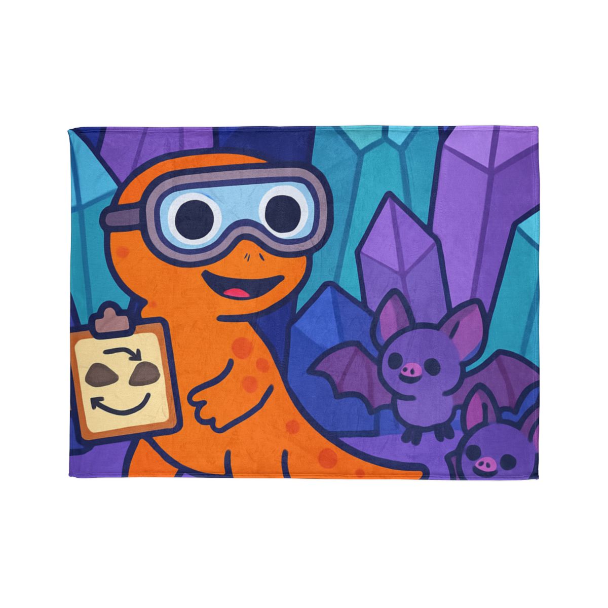 Crystal Cavern Salamander Science Team decorative home blankets