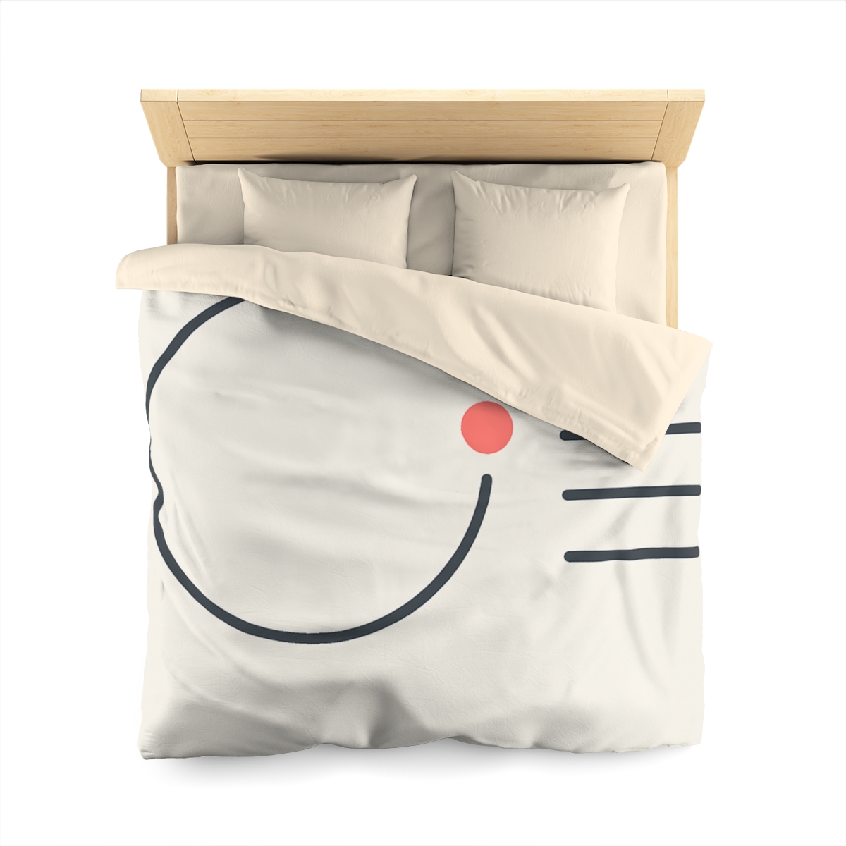 Offset Ring With Three Quiet Bars designer printed duvets