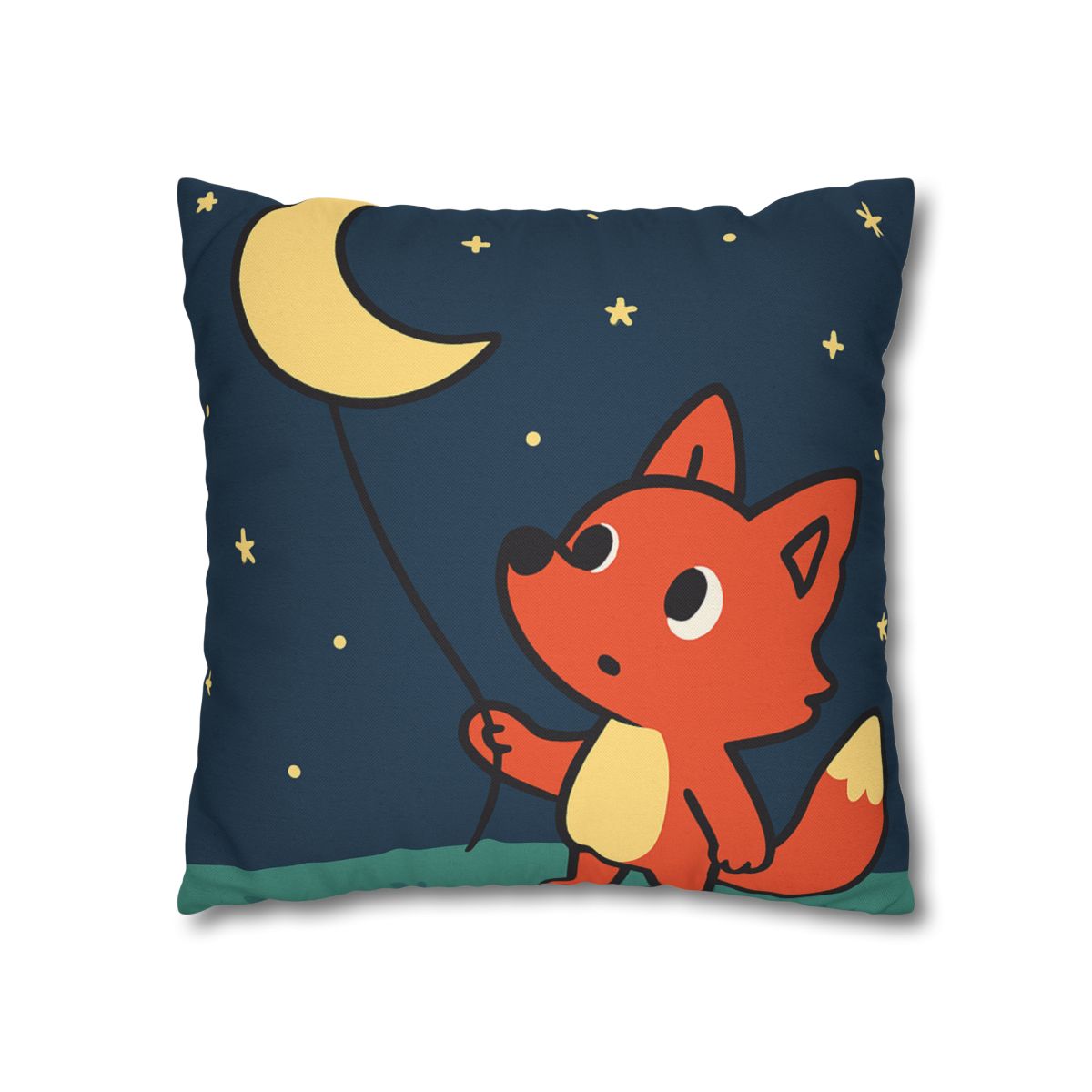 Stargazing Fox And Moon Kite unique gift pillow cases