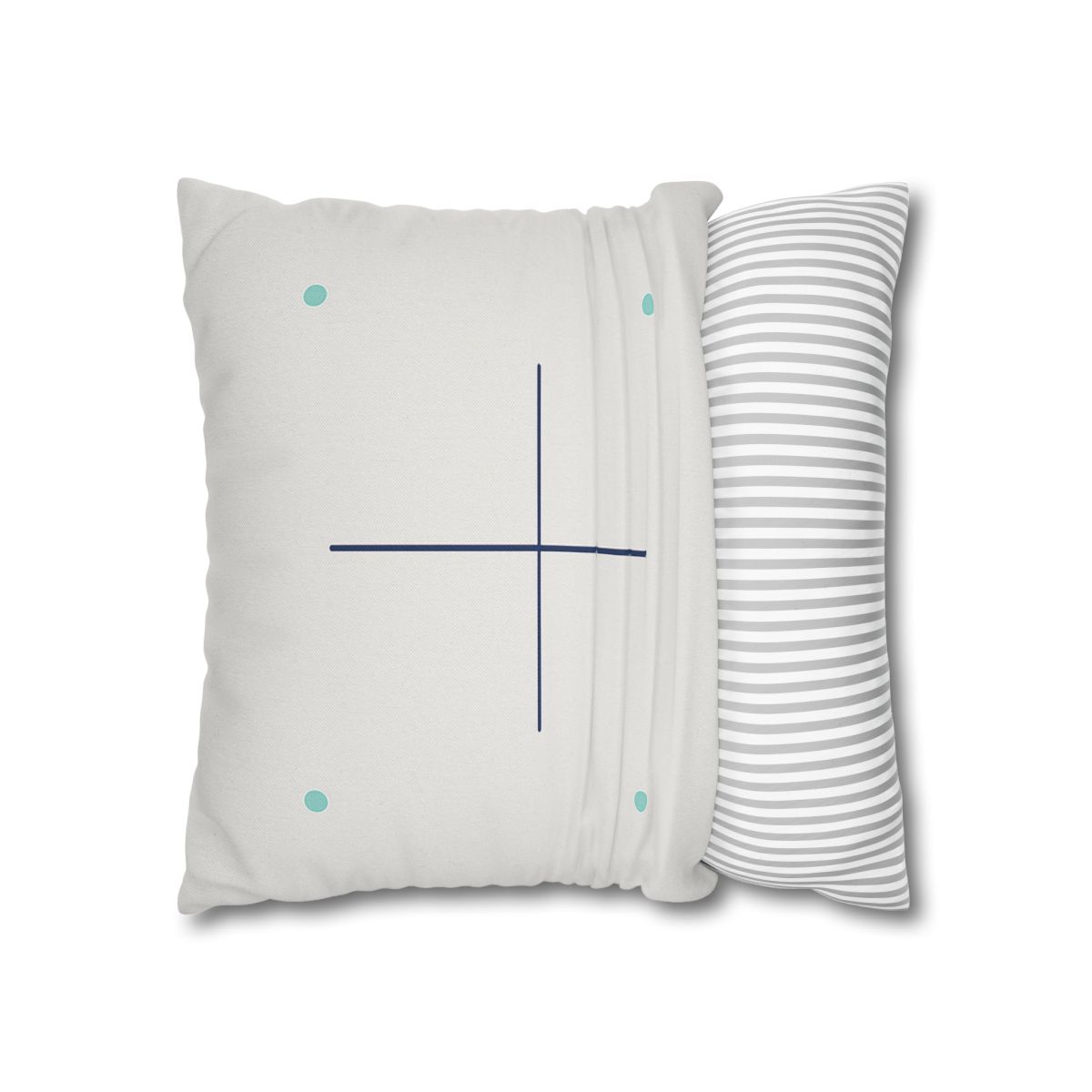 Sparse Meridian Cross And Dots custom pillow cases