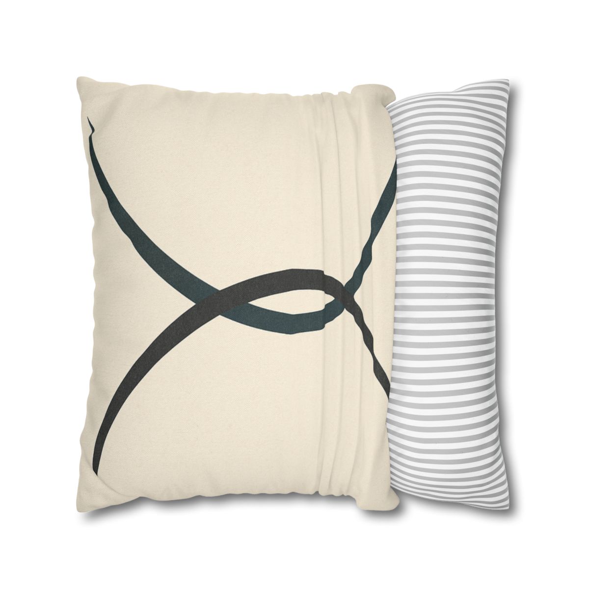Intersecting Arc Duo Balanced designer print pillow cases