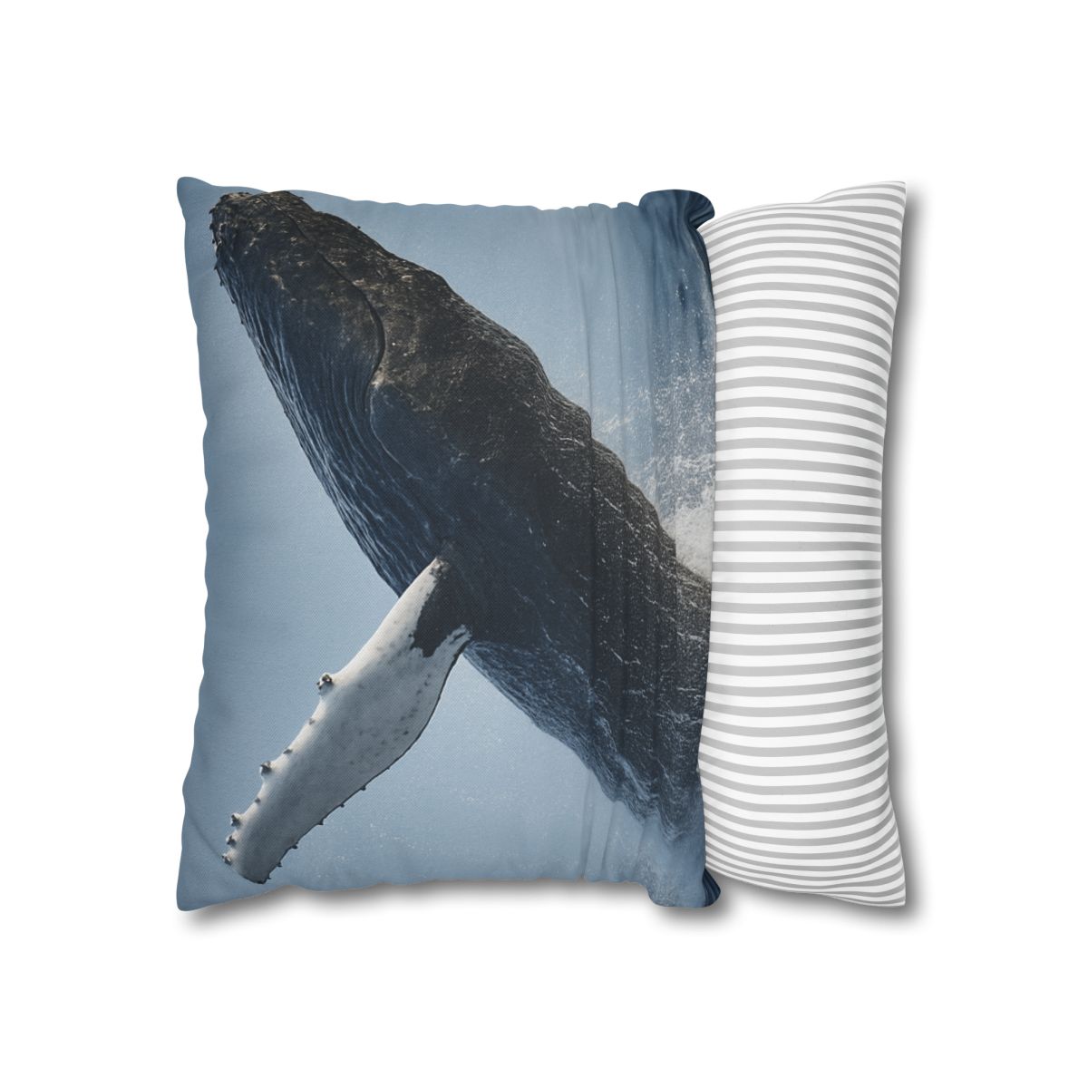 Humpback Whale Rising Calm trendy patterned pillow cases