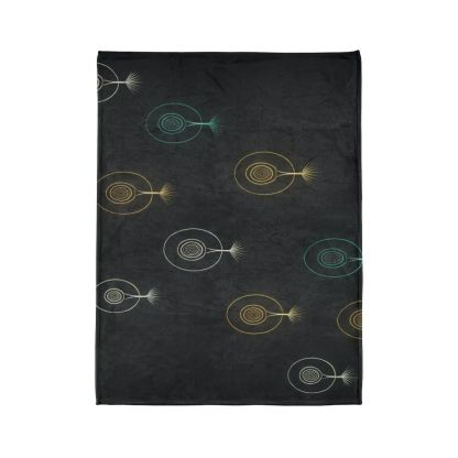 Seed Pod Halo Constellation trendy patterned blankets