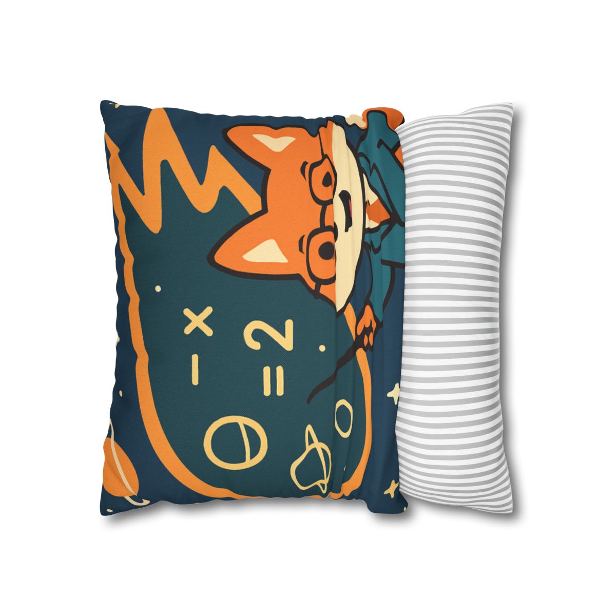 Comet Classroom With A Curious Fox designer print pillow cases