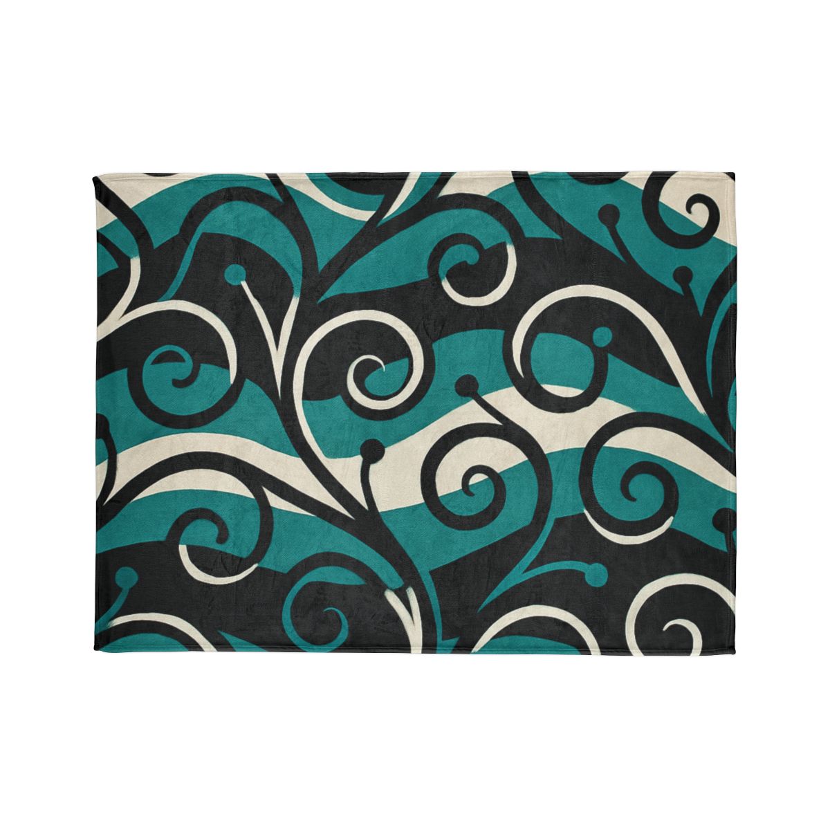 Vine Curl Wave Interference stylish throw blankets