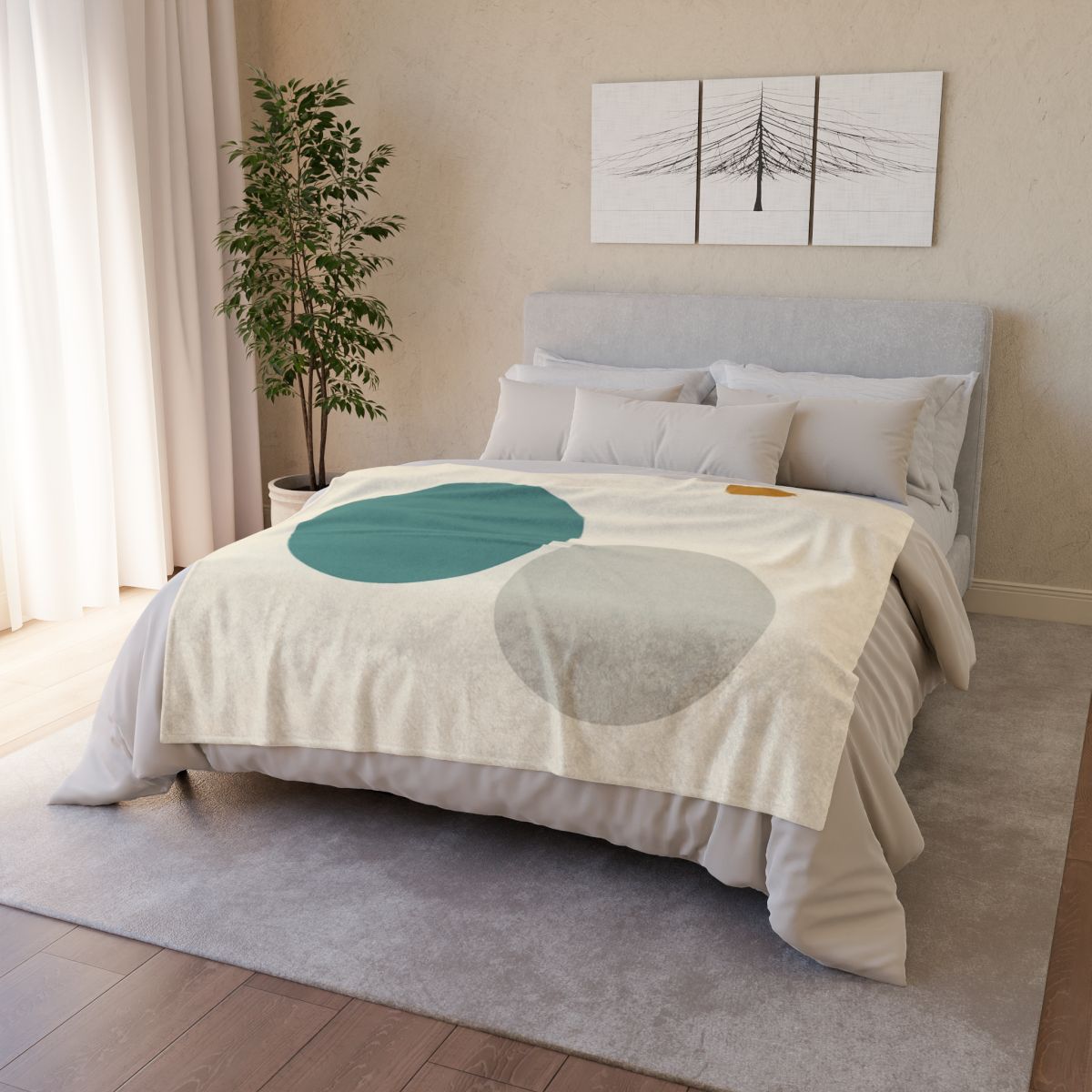 Balanced Triad With Open Center trendy patterned blankets