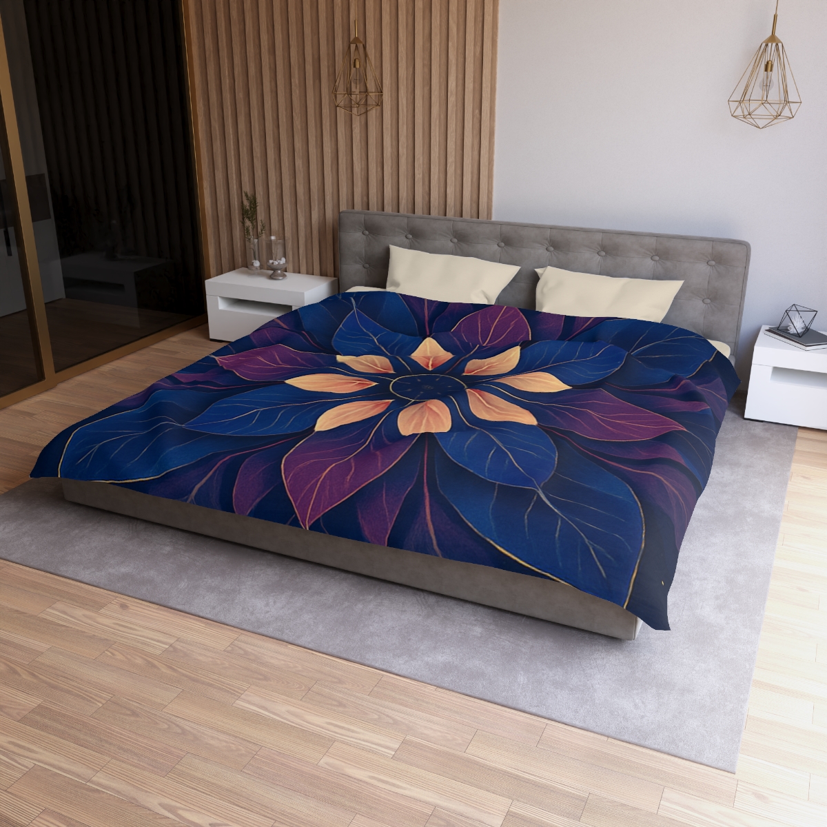 Petal Prism Mandala designer printed duvets