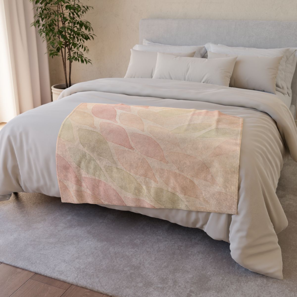 Petal Cascade Ripple warm winter blankets