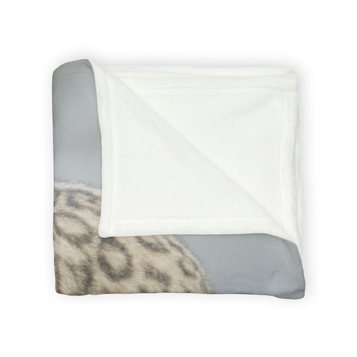 Snow Drift Hunter Snow Leopard personalized cozy blankets