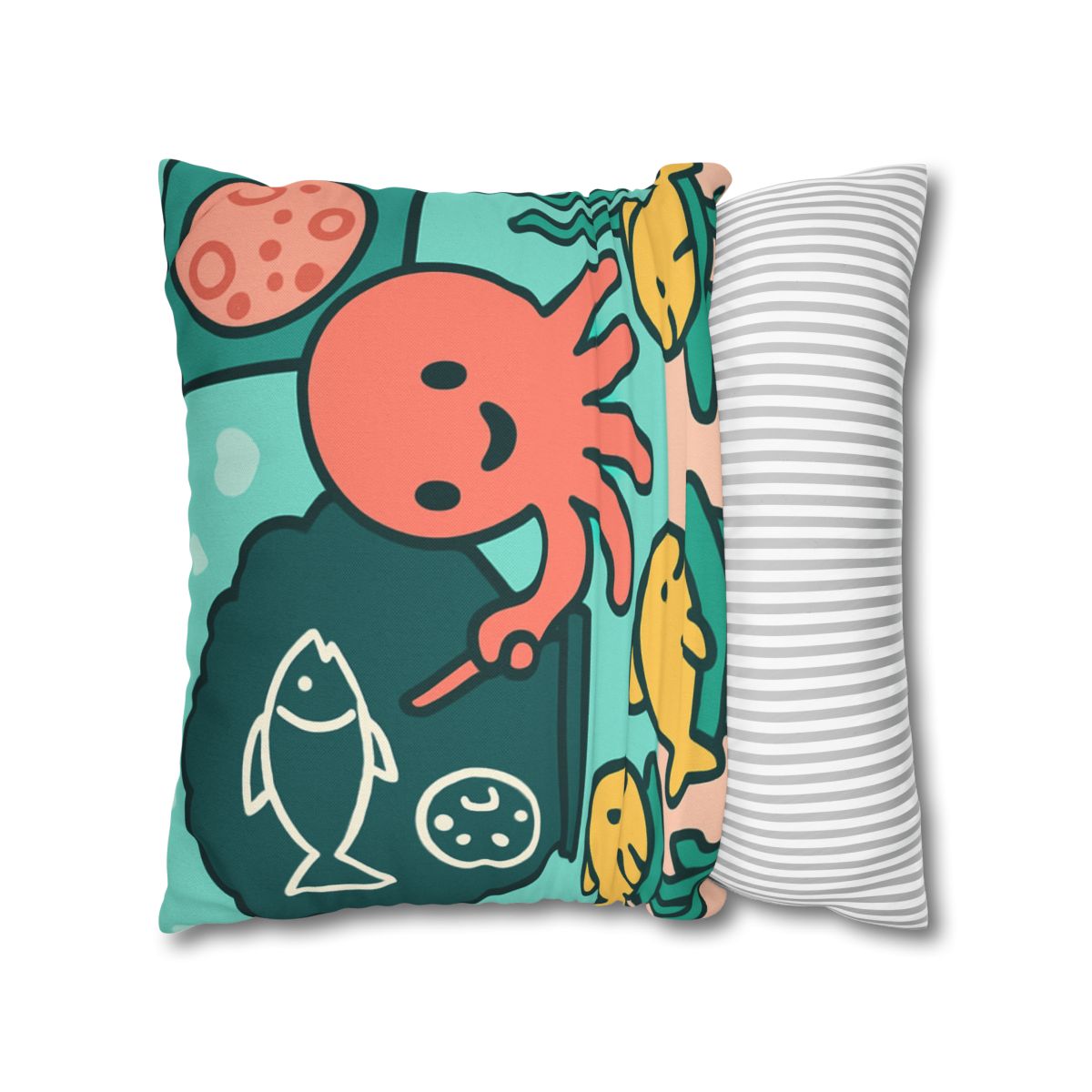 Cosmic Coral Classroom trendy patterned pillow cases