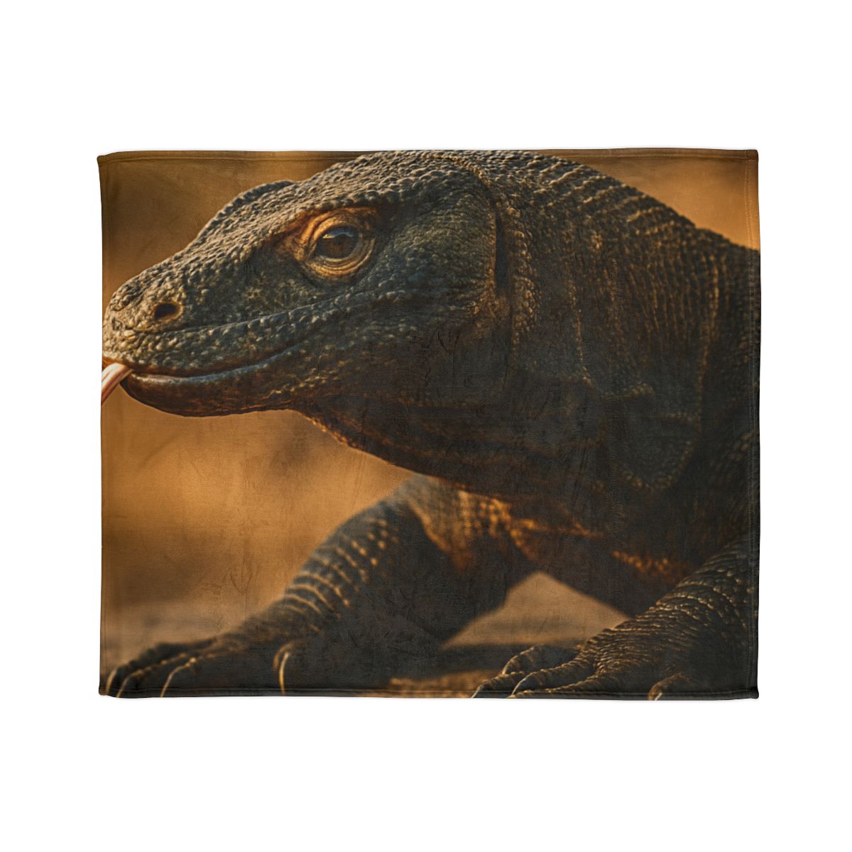 Molten Scale Komodo Dragon trendy patterned blankets