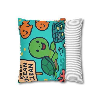 Coral Reef Clean Up Crew soft cotton pillow cases