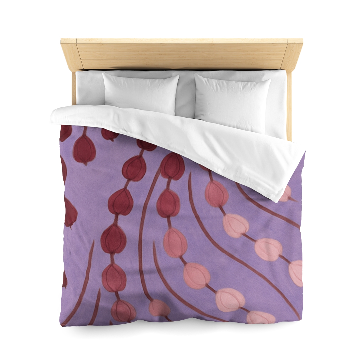 Spiral Bud Cascade personalized bedding duvets