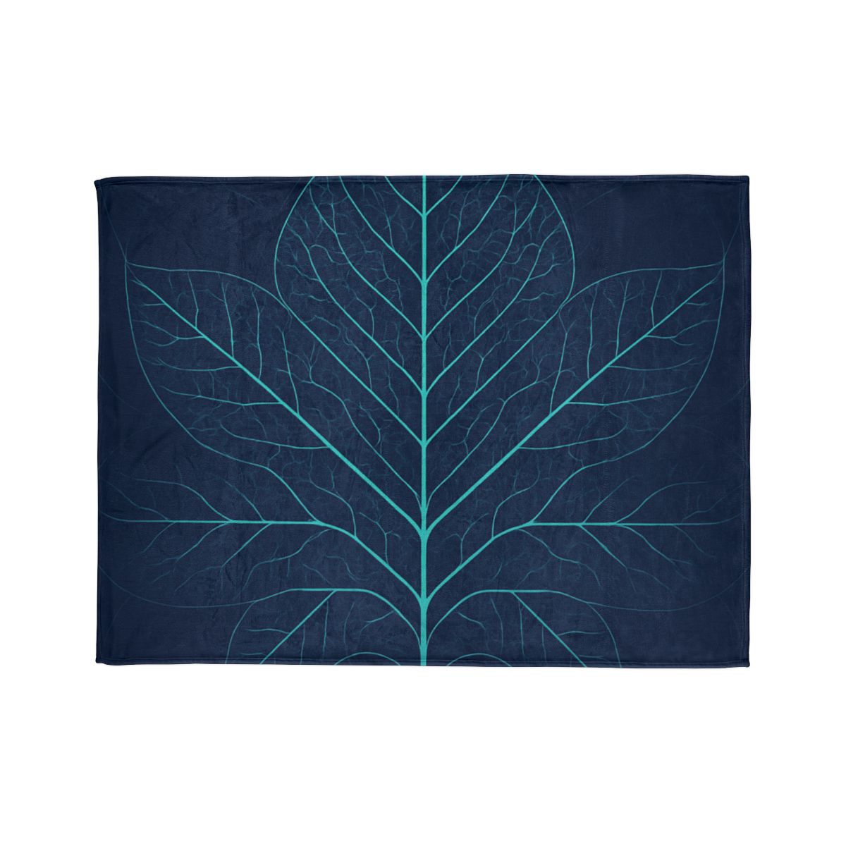 Leaf Vein Circuit Filigree designer printed blankets
