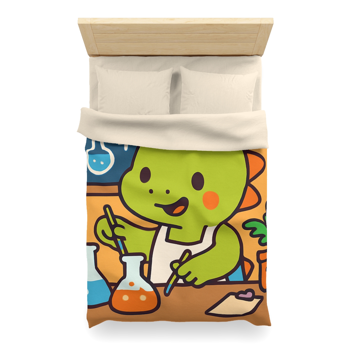 Dino Science Lab designer printed duvets