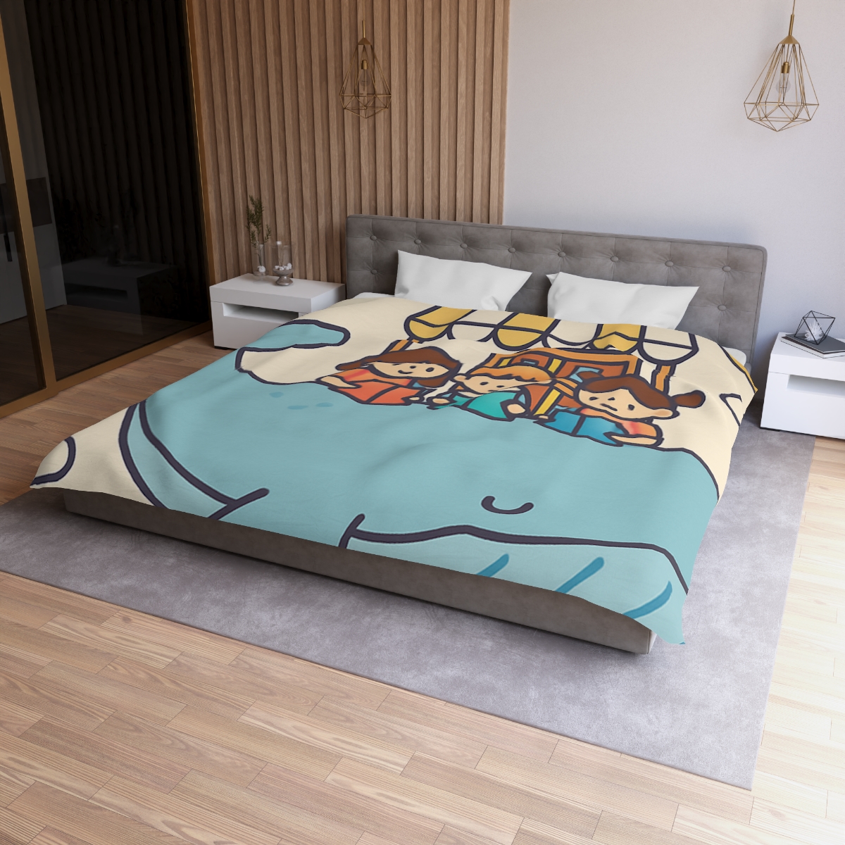 Sky Library On A Flying Whale trendy bedroom duvets