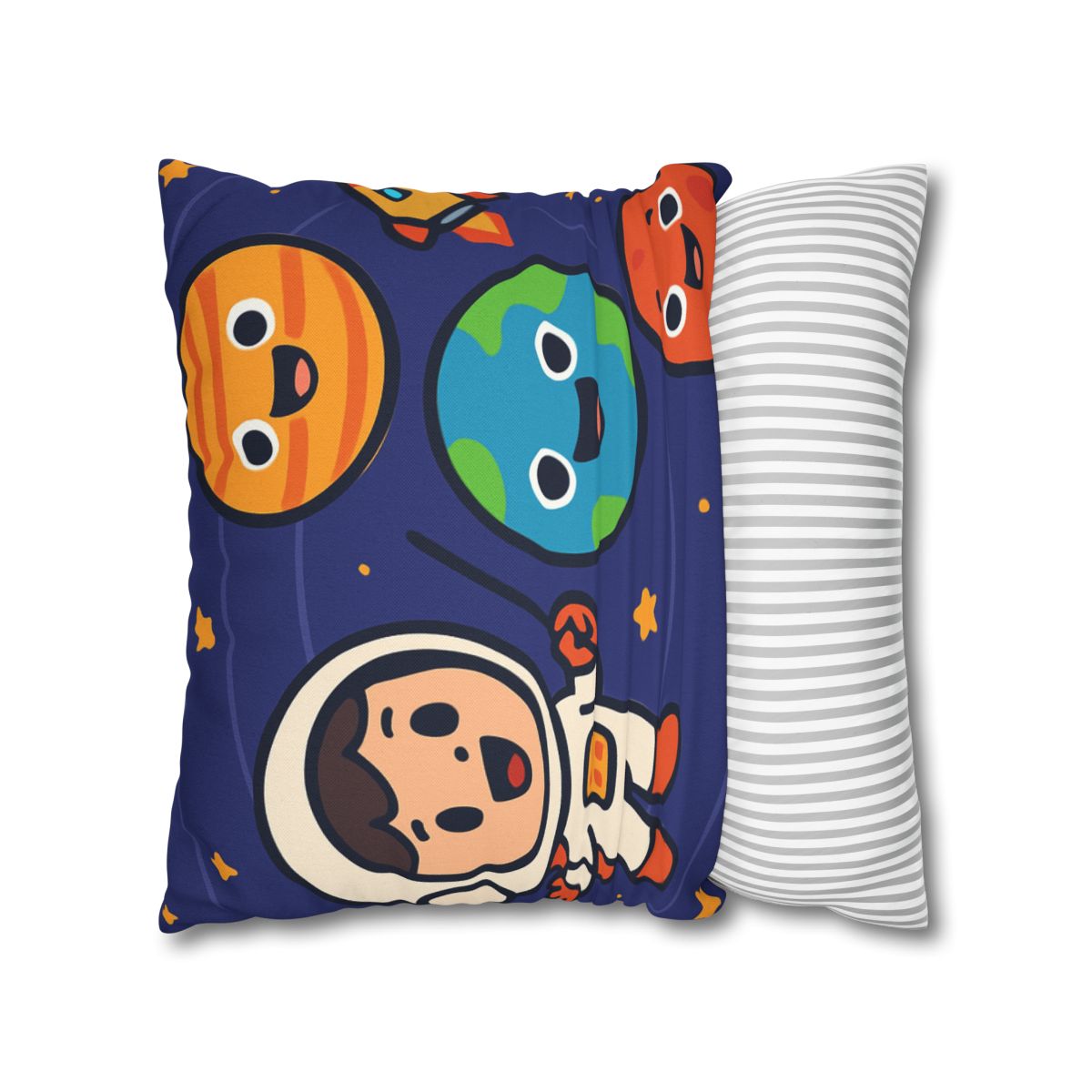Galaxy School Of Friendly Planets trendy patterned pillow cases