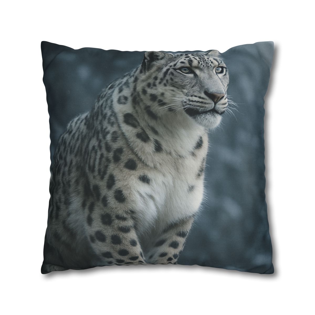 Crest Of Silence Snow Leopard soft cotton pillow cases