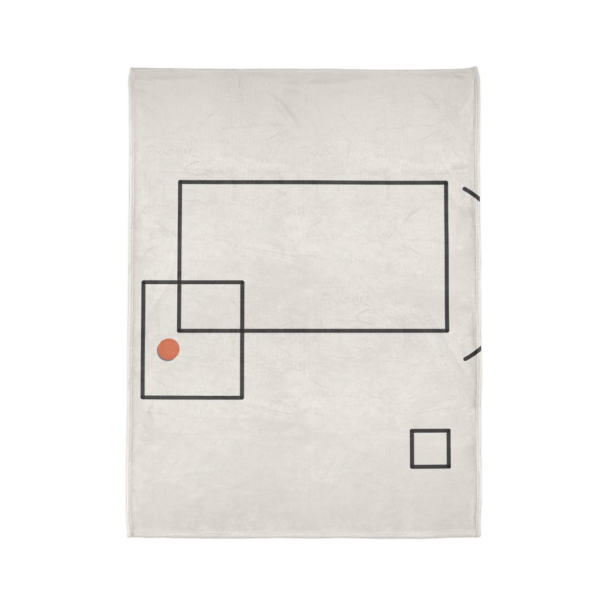 Offset Frame And Quiet Arc soft fleece blankets