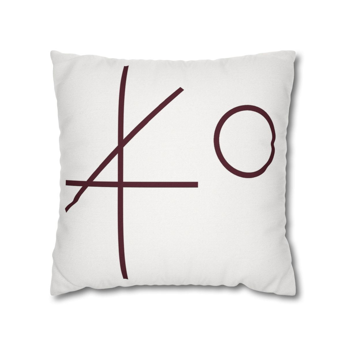 Intersecting Bar Triad With Open Circle unique gift pillow cases
