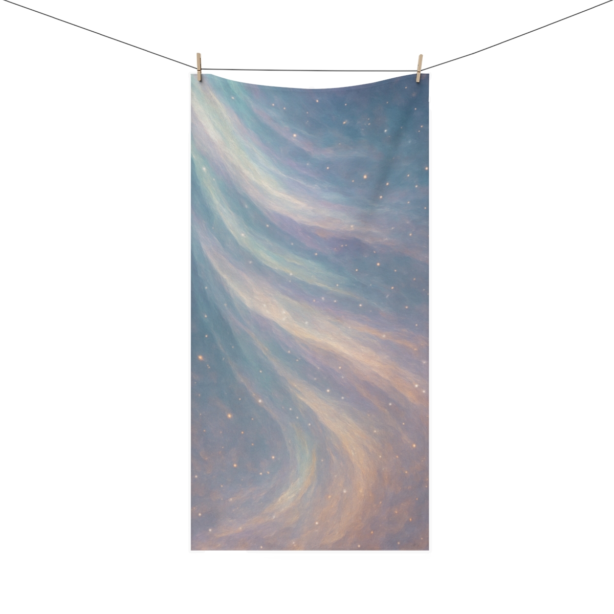 Photon Cascade Aurora designer printed towels