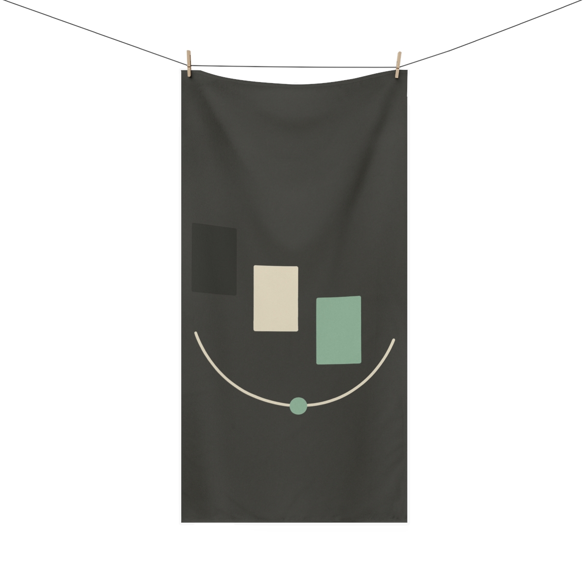 Diagonal Trio With Resting Arc stylish beach towels