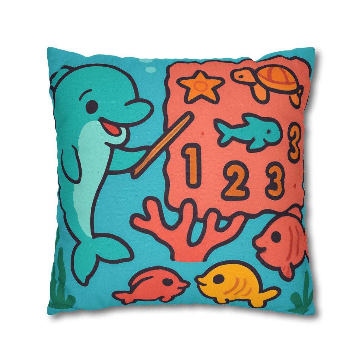 Cosmic Coral Reef Classroom soft cotton pillow cases