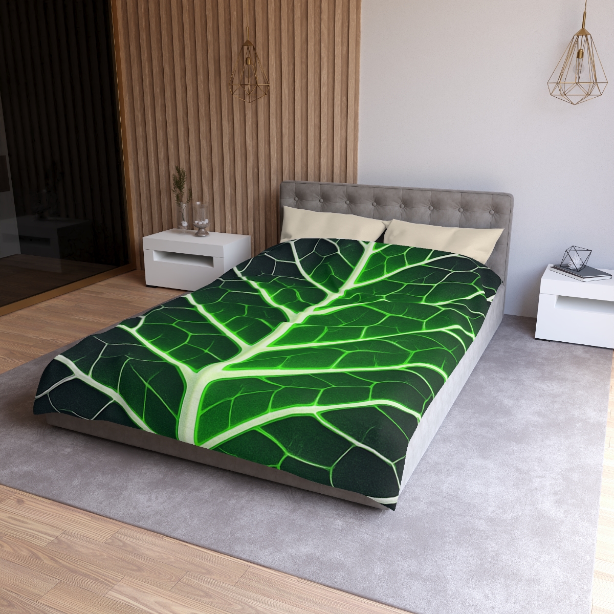 Fractaled Leaf Vein Web soft comforter duvets