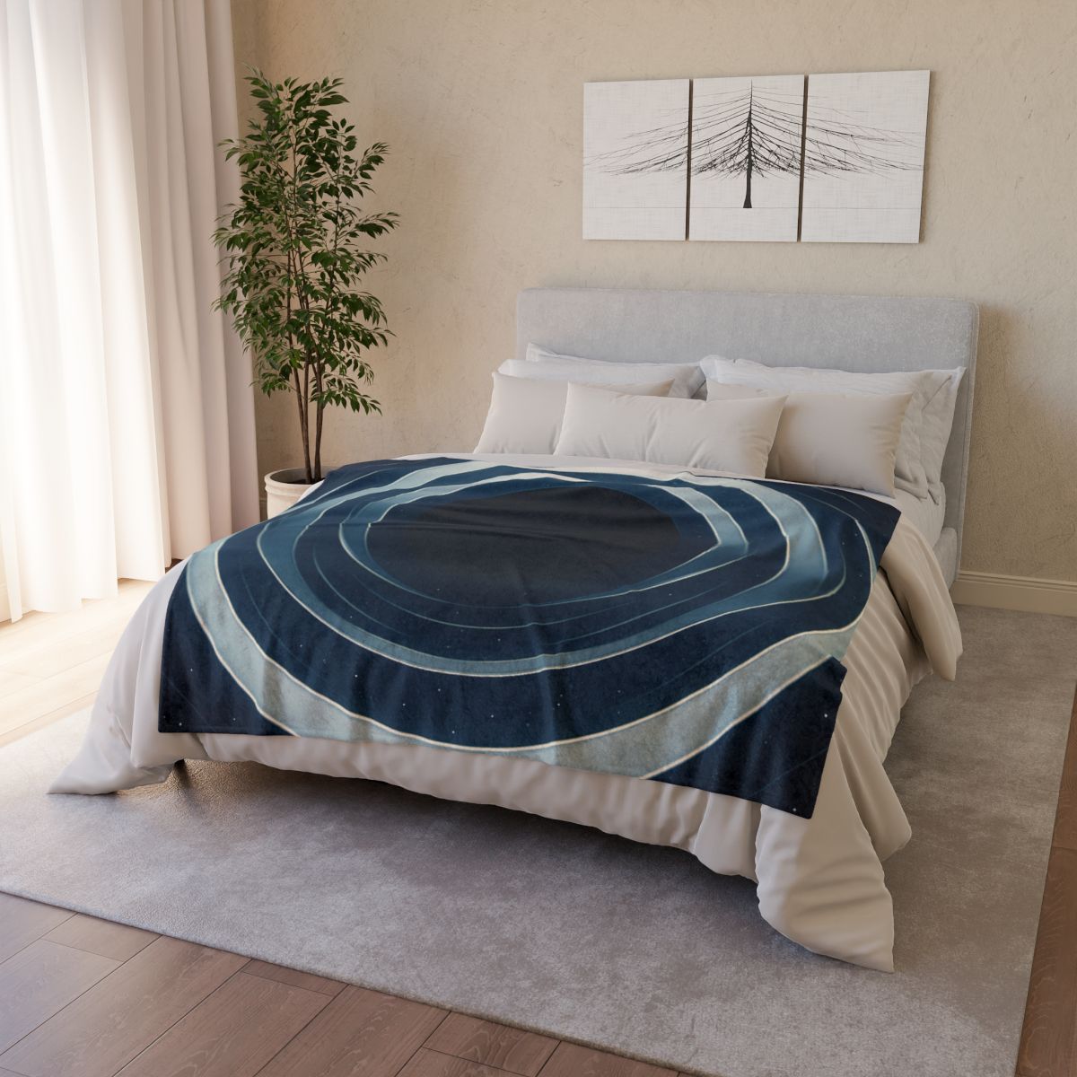 Gravitational Lens Mirage Arc trendy patterned blankets
