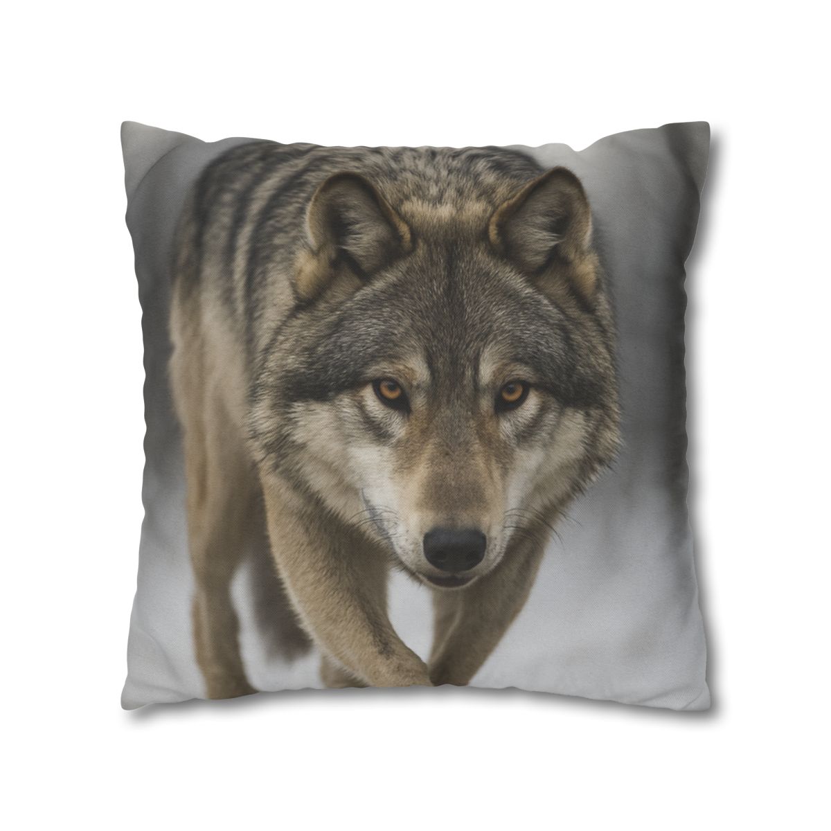 Silver Hush Gray Wolf comfortable bedding pillow covers