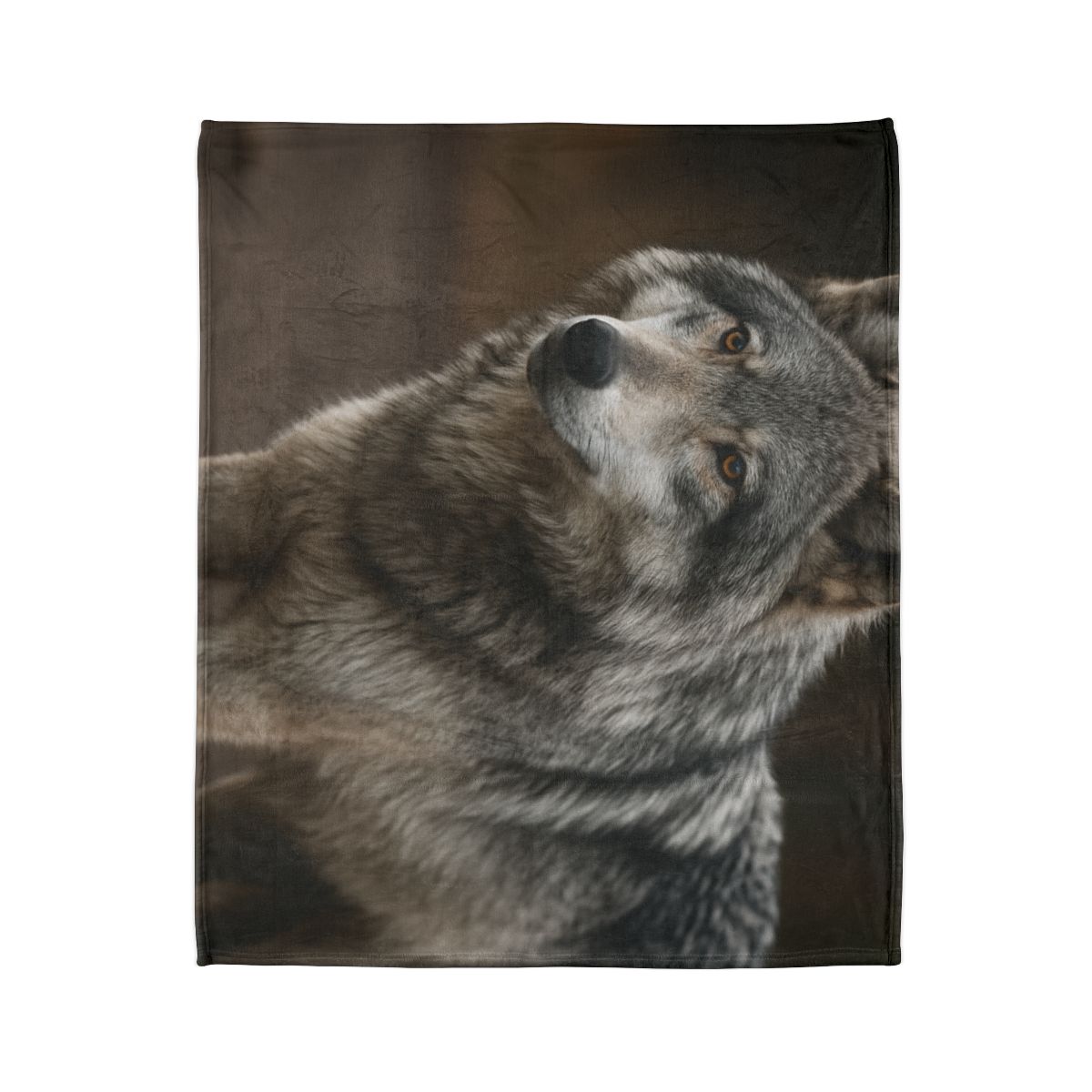 Silver Gaze Gray Wolf decorative home blankets