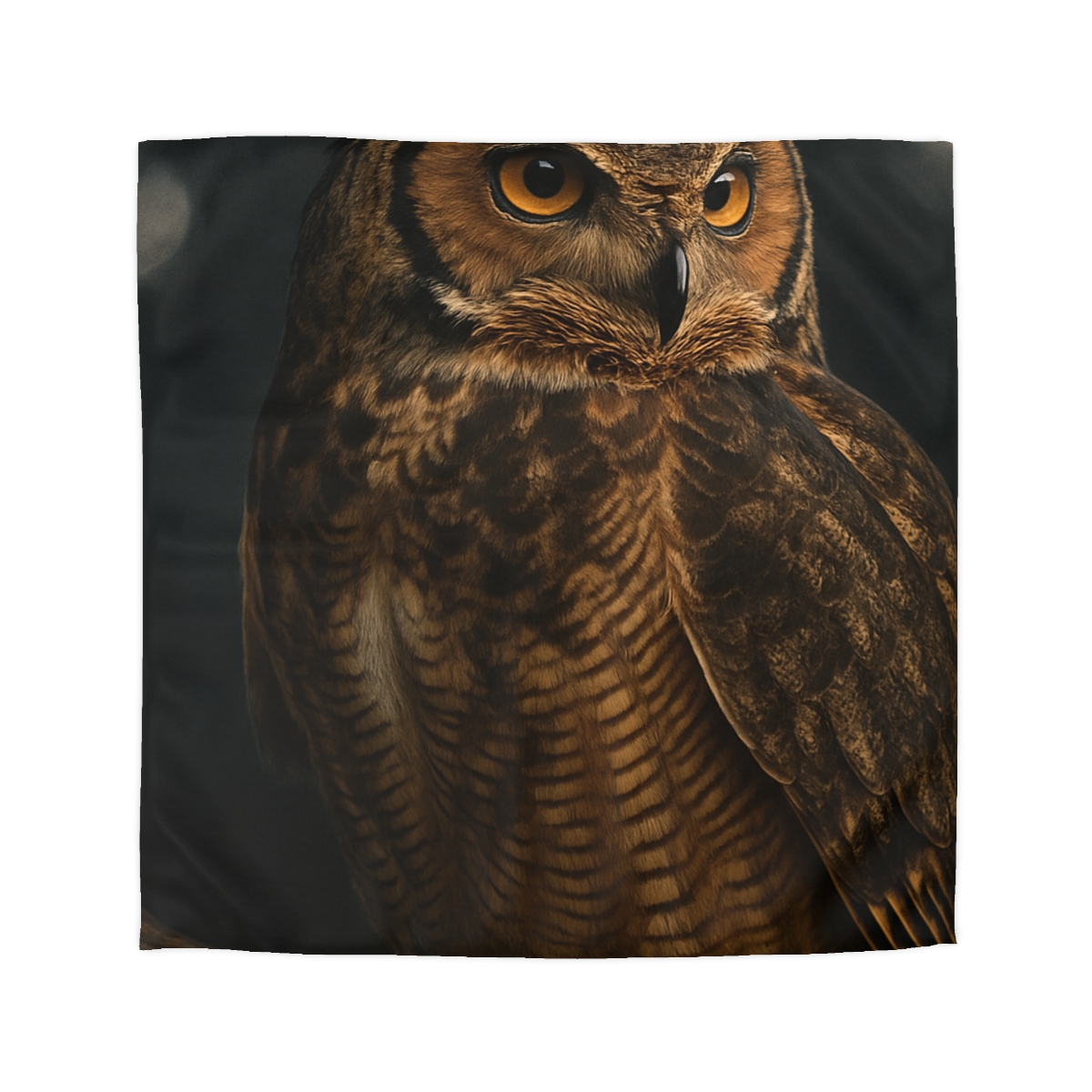 Starlit Perch Great Horned Owl trendy bedroom duvets