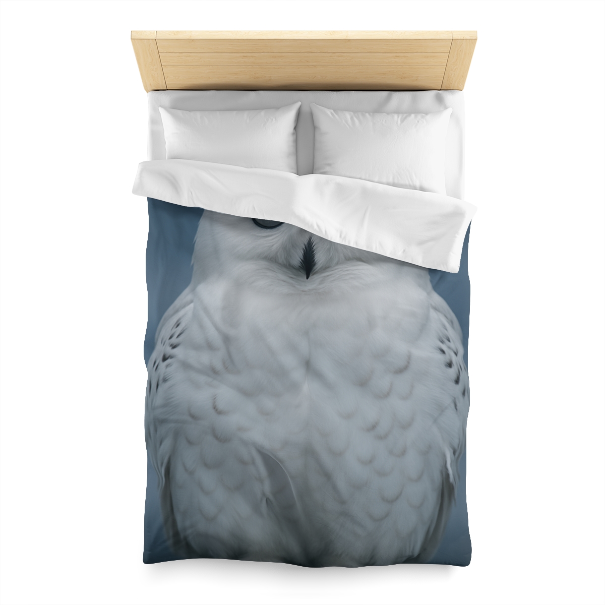 Midnight Watch Snowy Owl designer printed duvets
