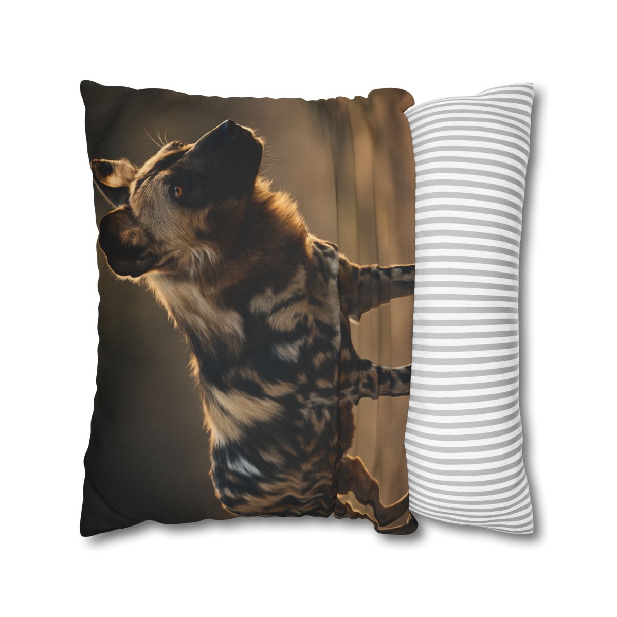 Ember Gaze African Wild Dog custom pillow cases