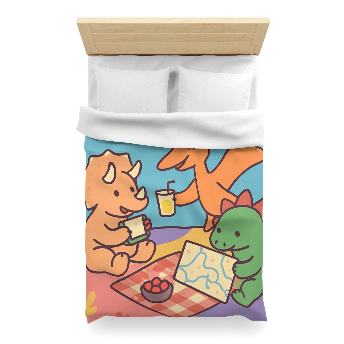 Planet Picnic With Dinosaurs duvets for gifts