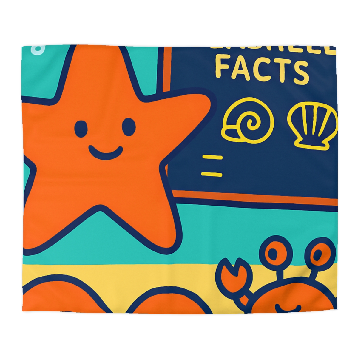 Starfish Science Class personalized bedding duvets