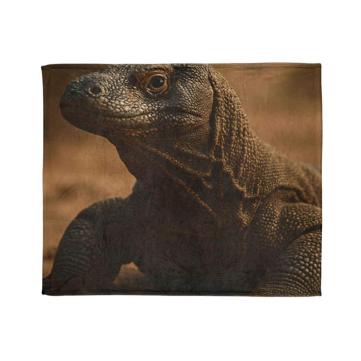 Ancient Sentinel Komodo Dragon trendy patterned blankets