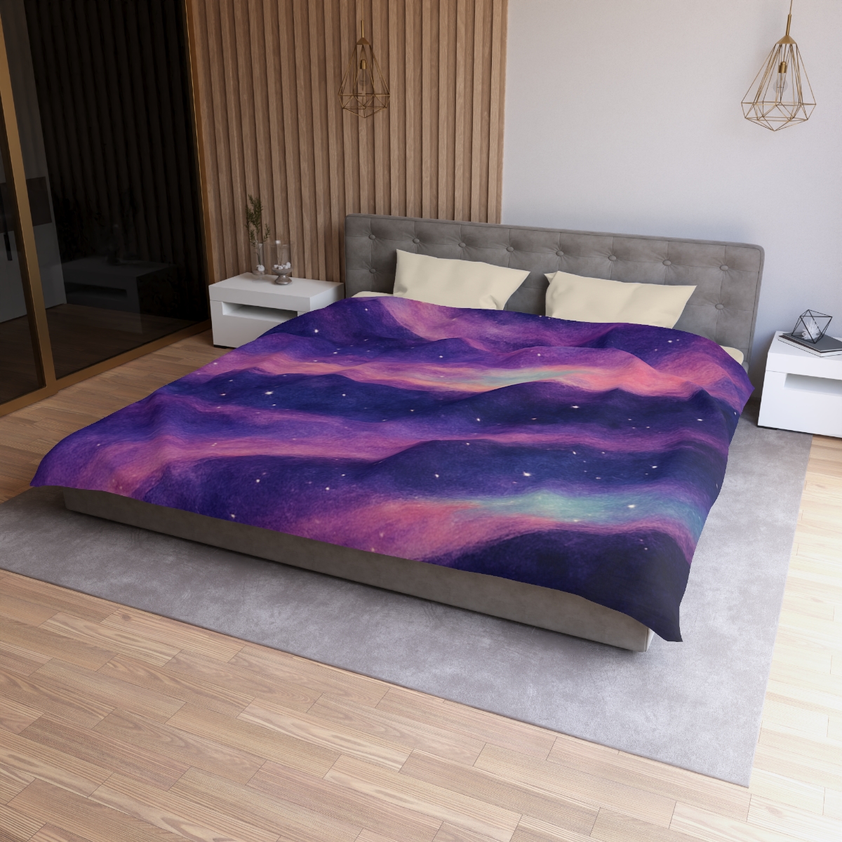 Spectral Nebula Loom Tapestry custom duvets