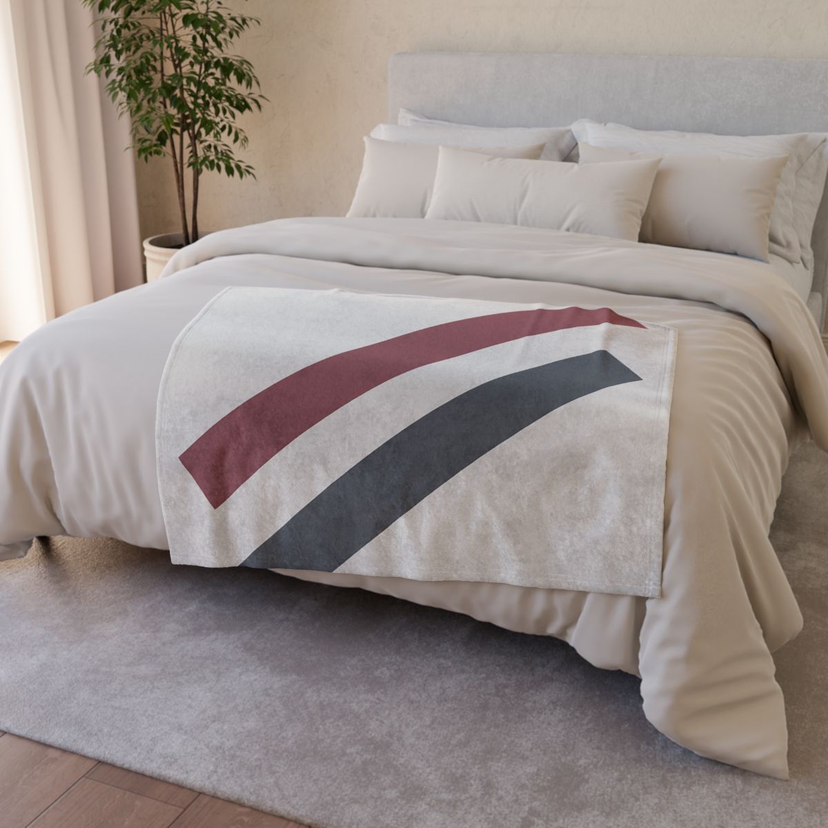 Diagonal Bar Pair stylish throw blankets