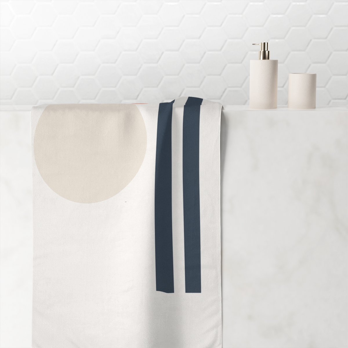Orbital Stack With Open Gap custom towels