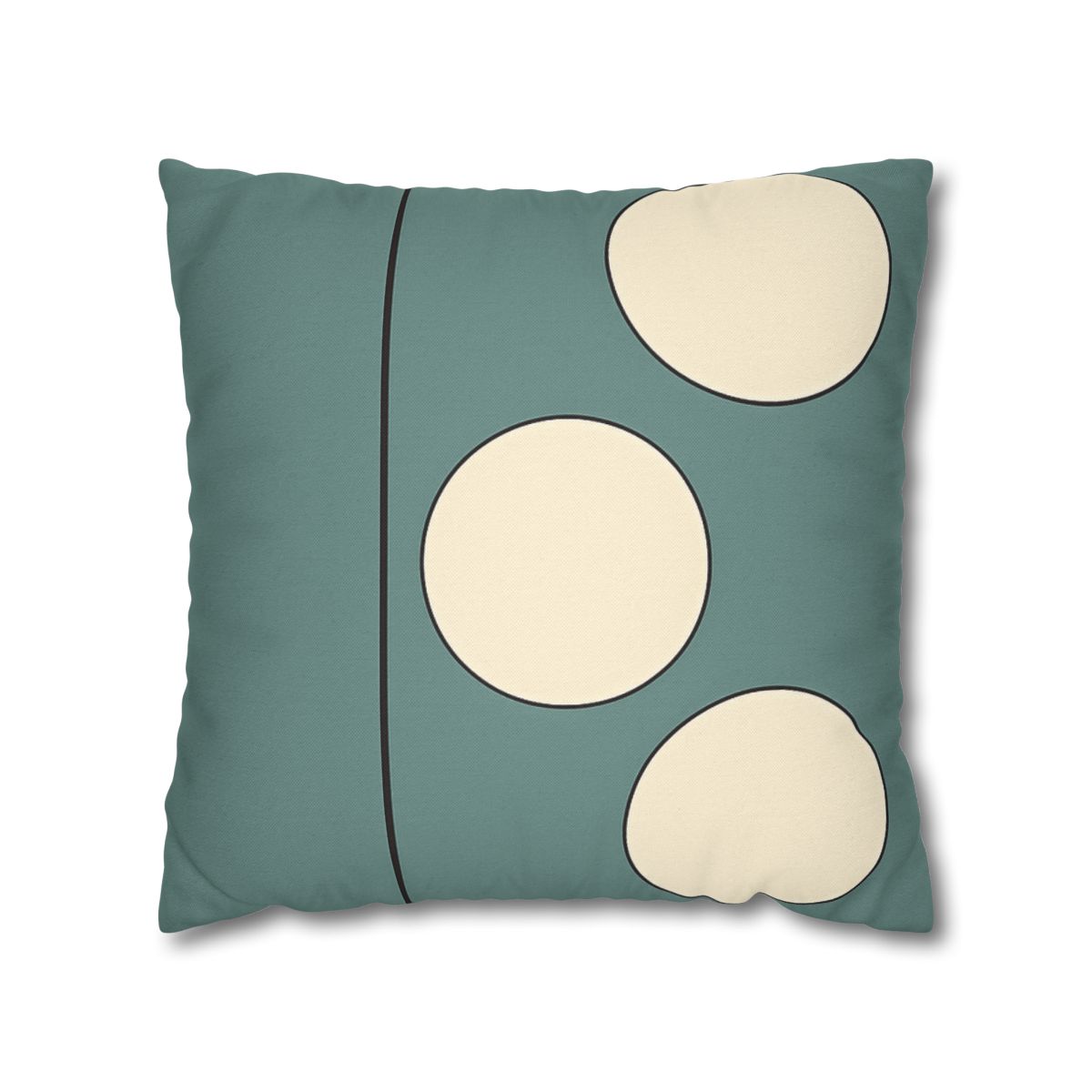 Staggered Trio Of Circles With Thin Divider unique gift pillow cases