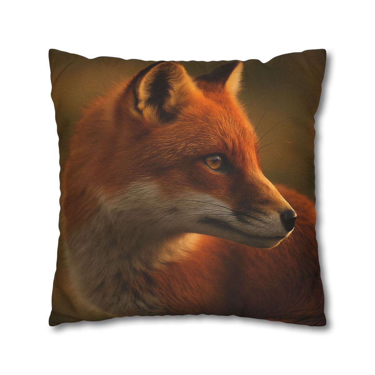 Crimson Whisper Red Fox trendy patterned pillow cases