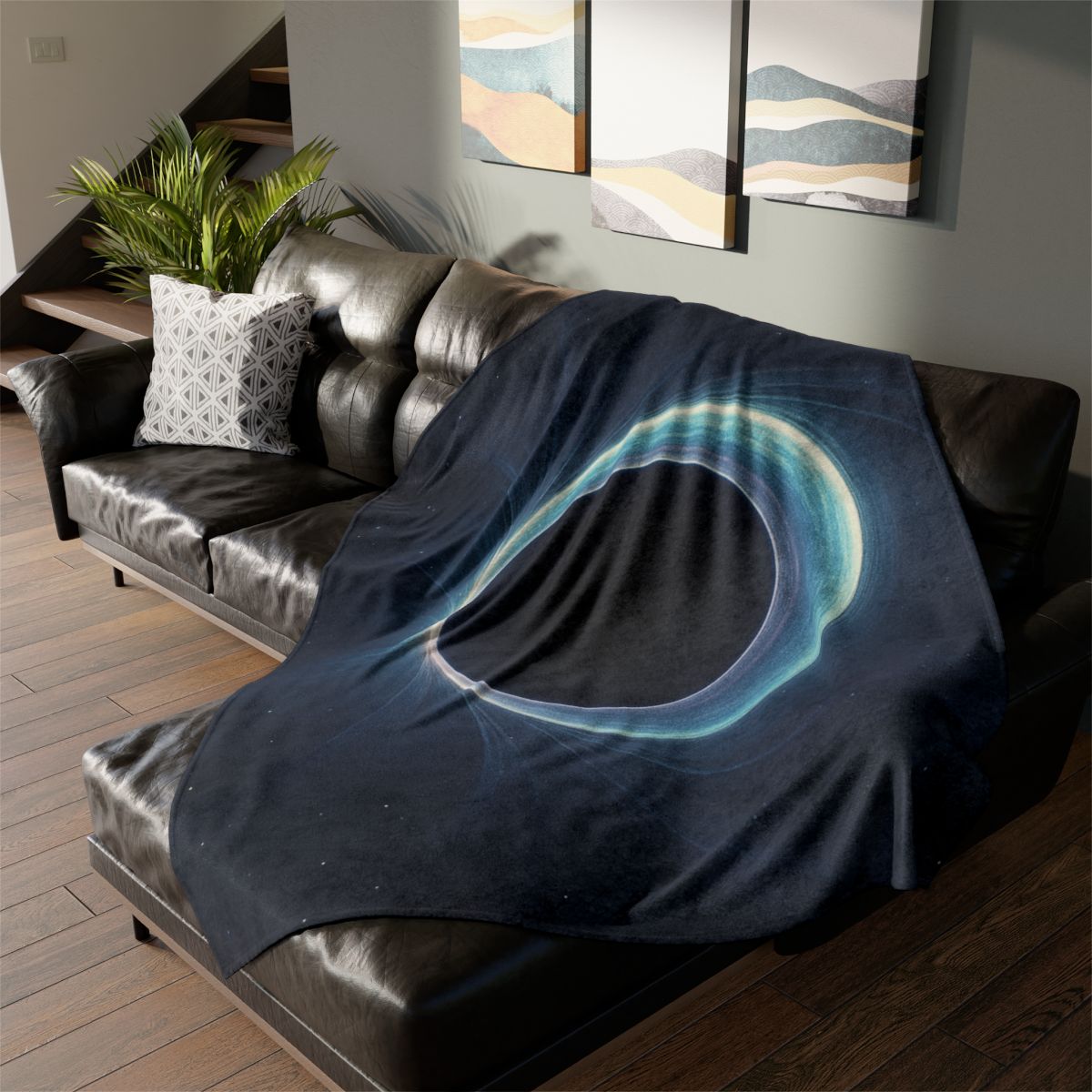 Gravitational Prism Bloom stylish throw blankets
