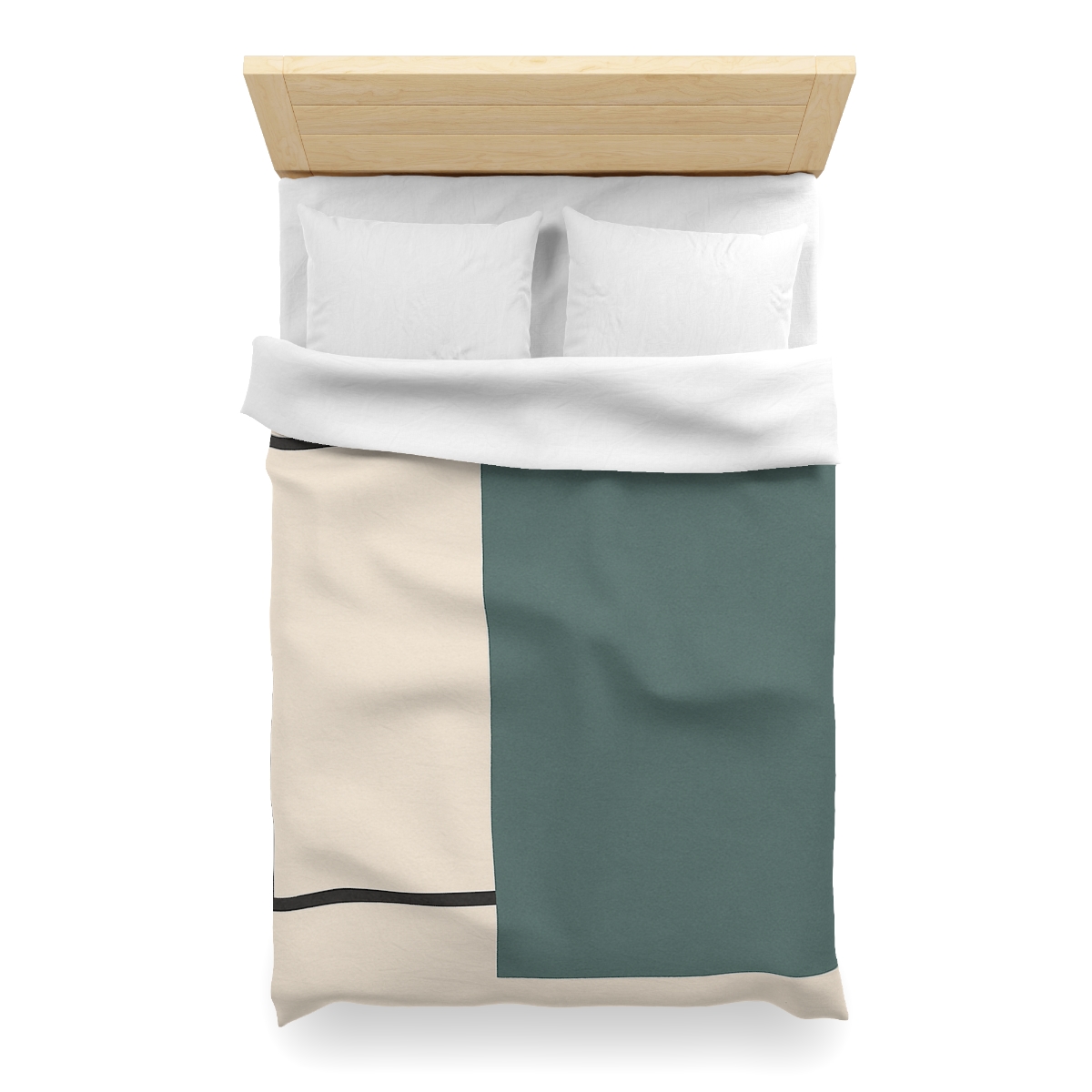 Offset Rectangle Pause custom duvets